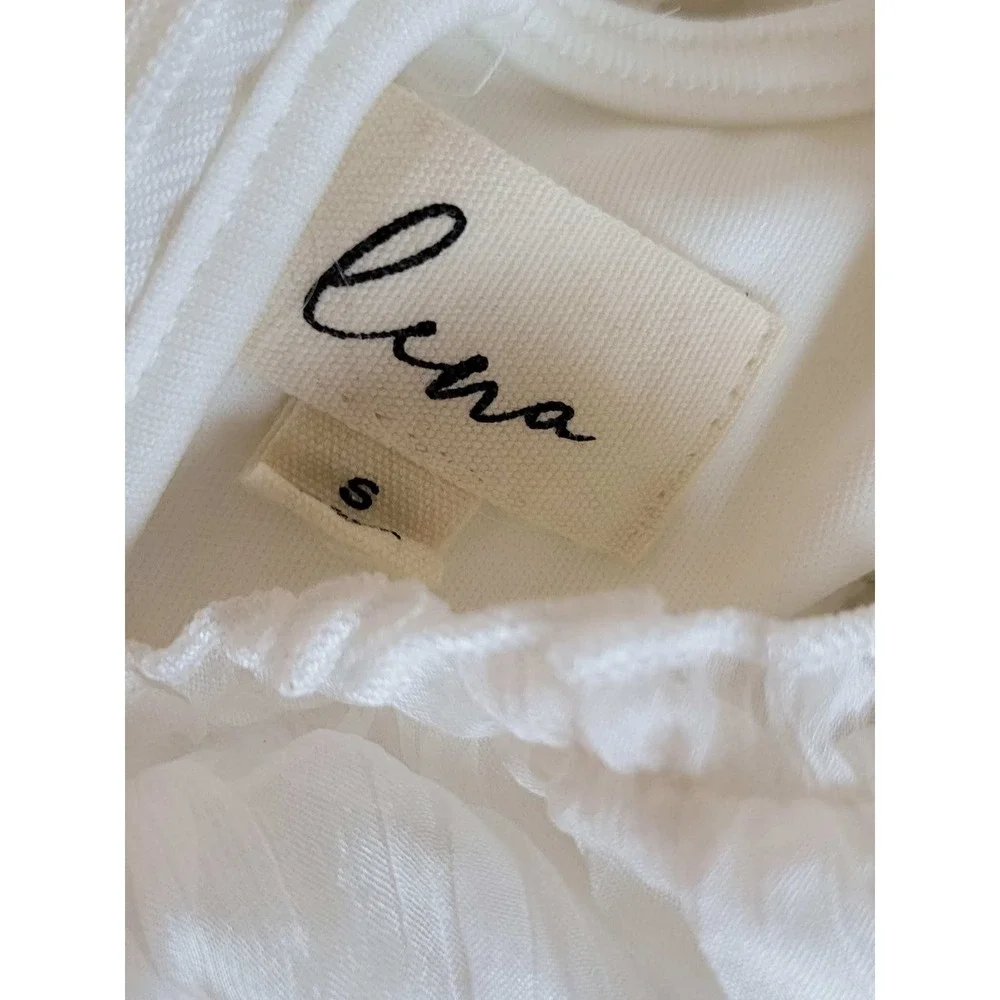 Lena white ruffle